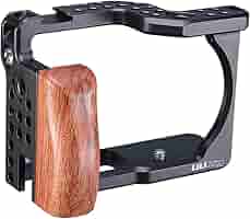 SmallRig SIGMA fp / fp L用ケージ ウッドグリップ付き Amazon | UURig C-fp カメラケージ Sigma fpカメラ用 快適な木製